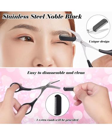 3-in-1 Eyebrow Razor Kit | Multifunctional Scissor Set for Women | Face & Body Trimmer | Beauty Tool with Comb | Includes 3 Razors & 1 Scissor - Buy Online on GoSupps.com
