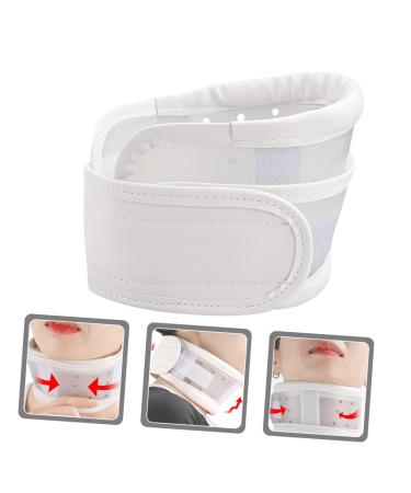 Minkissy Cervical Neck Collar - Breathable Neck Brace for Support & Exhaust Guard - 48.5x8cm White - Buy Online on GoSupps.com