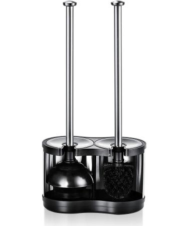 Stainless Steel Toilet Brush and Plunger Combo Set - ToiletTree Modern Deluxe 2 Pack - 4.5 x 9.75 x 18.5 - Buy Online on GoSupps.com