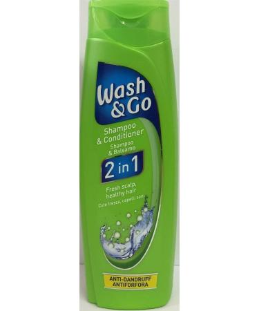 TWELVE PACKS of Wash & Go 2in1 Shampoo & Conditioner Anti-Dandruff 200ml