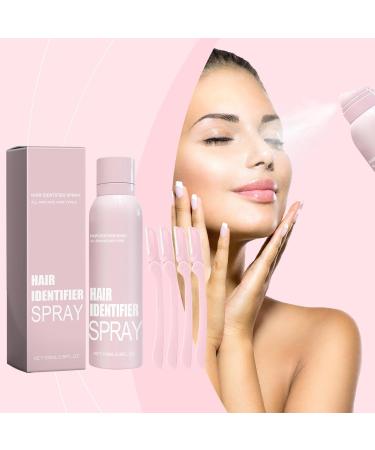 Hair Identifier Spray for Face Dermaplaning | Gentle Hair Identifier Spray for Face Shaving | Women Facial Skin Hair Removal Tools for All Skin and Hair Types 1 Set - Buy Online on GoSupps.com