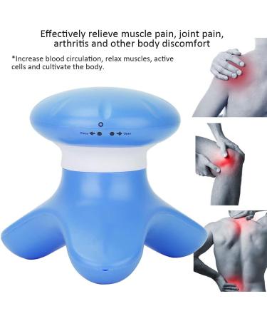 Multifunctional Body Massage Device - Acupuncture Vibration Massager for Women & Men | Compact 8.5x10.5 cm (Blue) - International Shipping Available - Buy Online on GoSupps.com