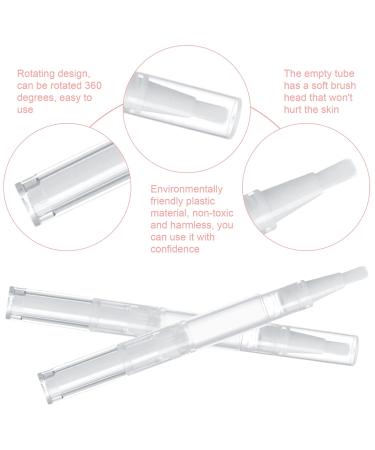 Forynxhwin 10 Pack Empty Nail Oil Pens - Refillable Transparent Brush Pencils for Lip Gloss & Cosmetics - Buy Online on GoSupps.com
