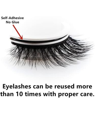 2 Pairs Keones Reusable Self Adhesive Eyelashes Vintara Reusable Eyelashes Waterproof False Eyelashes Natural Look for Women Girls (Thick) - Buy Online on GoSupps.com