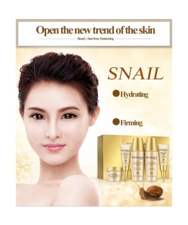 BIOAQUA Snail Mucus Skin Moisturizing Eye Toner Essence BB Cream 5pcs Set Gift Box - Buy Online on GoSupps.com