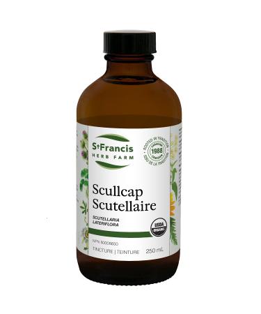 St. Francis Herb Farm Scullcap Herbal Tincture Liquid | Used to Help Relieve Nervousness | Used as a Sleep Aid | Helps Relieve Menstrual Pain | Organic | Non-GMO | Lactose-Free | (250ml) 250 ml (Pack of 1)