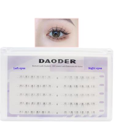 Bottom Lash Extensions - DAODER DIY Lash Clusters for Natural Wispy Look | 6mm Reusable Individual Lashes - Buy Online on GoSupps.com