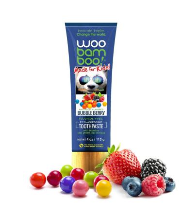 Woobamboo, Woo Bubble Berry Toothpaste, 4 Ounce