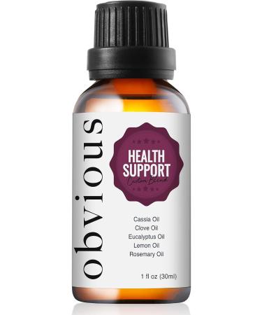 Obvious Health Support Essential Oil Blend - 100% Pure Therapeutic Remedy - 1 oz. Health Blend 1 Fl Oz (Pack of 1) - Buy Online on GoSupps.com