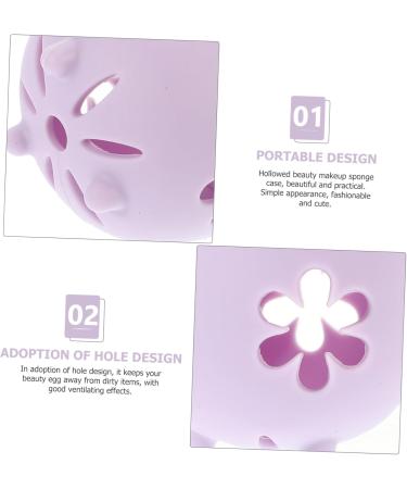 Alipis Sponge Cosmetic Puff Holder Makeup Puff Holder Makeup Accessories Storage Containers Reusable Cosmetic Egg Holder Makeup Egg Holder Purple Egg Shape Miss Silica Gel Powder Puff 7.8X5.3X5.3CM Purple - Buy Online on GoSupps.com