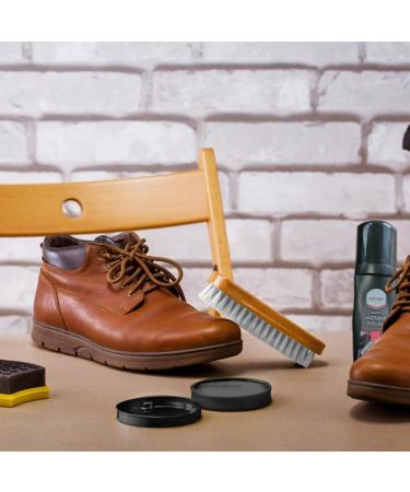 Shoe Polish Set - Black & Brown Wax, Instant Shine & Cleaning Brushes - 150ML - Water Resistant & Smooth Polish for Leather Shoes - Buy Online on GoSupps.com