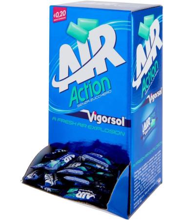  Vigorsol Vigorsol Air Action Sugar-Free Chewing Gum Mint Flavour Chewing Gum 250 Single Servings of 2 Gums Each Individually Wrapped 500 Favours - Buy Online on GoSupps.com