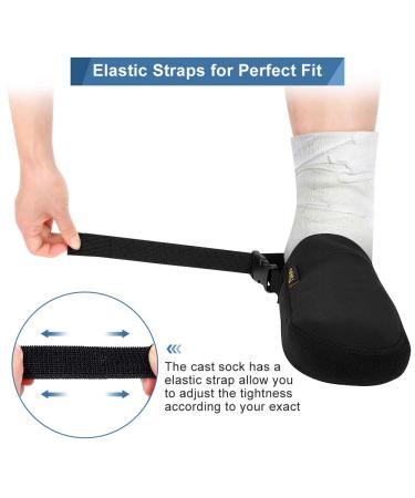 Gypsum Foot Cast Sock - Non-Slip Toe Cover with Quick Lock | Anti-Slip Plaster Sock for Men & Women - Ultimate Toe Protection & Comfort - Buy Online on GoSupps.com