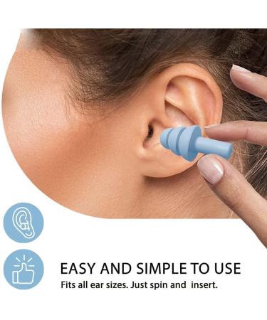 Silicone Ear Plugs for Sleeping - 20 Pairs Reusable Noise Cancelling Earplugs in 6 Colors for Concerts Snoring Travel & Noisy Environments - Buy Online on GoSupps.com