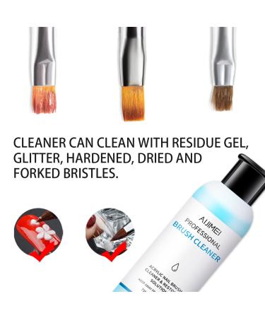 AIJIMEI Acrylic Nail Brush Cleaner 2.5FL.OZ | Salon & Home Use | Liquid Acrylic Paint Brush Cleaner | Nail Art Tools | 75ml - Buy Online on GoSupps.com
