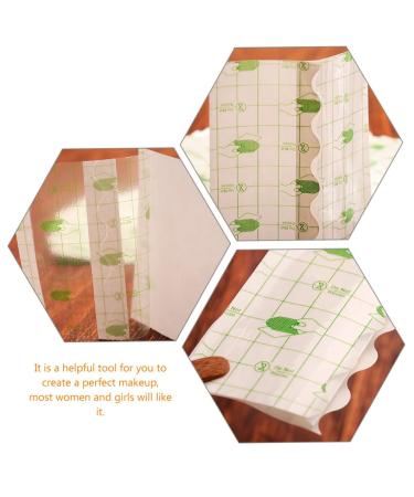 LALAFINA 100pcs Makeup Hand Palette - Disposable Adhesive Cosmetic Palettes & Brush Cleaner | 8x8cm Cat Design - Buy Online on GoSupps.com