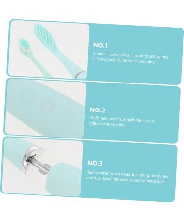 Beaupretty Waterproof Electric Toothbrush for Adults - 2 Pack Silicone Intelligent Household Toothbrushes - Buy Online on GoSupps.com