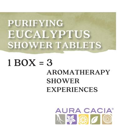 Aura Cacia Purifying Eucalyptus Shower Tablets - 3 Individually-Wrapped 1 oz. Tablets - Buy Online on GoSupps.com