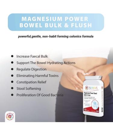 Magnesium Power Bulk & Flush. A Magnesium Based Formula to Support Long-Term Bowel Hydration Health & Removal of Colonic Plaque | Shakra Health - Buy Online on GoSupps.com