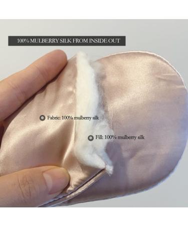 Buy 22mm 100% Mulberry Silk Sleep Eye Mask - Luxurious Black Travel Shade for Men & Women - Buy Online on GoSupps.com