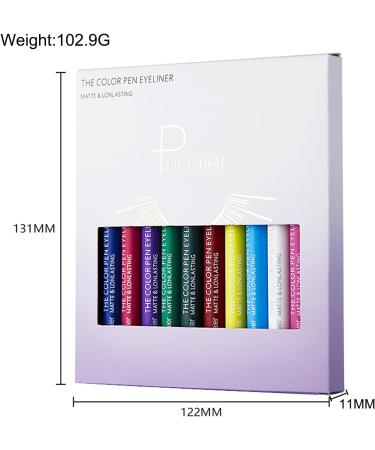 12 Colored Eyeliners Pen Set Waterproof Smudge-Proof Eye Shadow Pencil Liquid Eyeliner Makeup Set Long-Lasting High Pigmented Rainbow Eyeliner Pencils Kit Glitter Eye Liners for Women #39*12colour - Buy Online on GoSupps.com