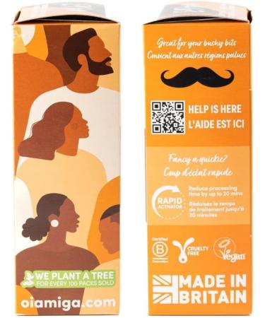 Oiamiga Chocolate Permanent Hair Dye Inclusive Hair Colour for All Hair Types Rapid Processing Made with Natural Ingredients Vegan and Cruelty Free 120ml - Buy Online on GoSupps.com