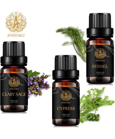 Aromatherapy Clary Sage Essential Oil Set for Diffuser 3X10ml 100% Pure Fennel Essential Oil Kit for Humidifier-Fennel Clary Sage Cypress Essential Oils Set Aromatherapy Cypress Essential Oils Kit - Buy Online on GoSupps.com