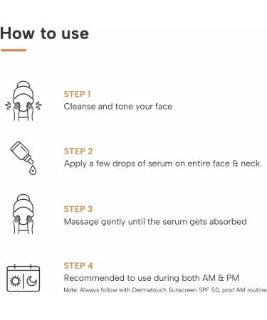 DERMA.TOUC.H Bye Bye Pigmentation Serum | For Pigmentation Dark Spots Blemishes | For all skin types | For Both Men & Women | 18ml - Buy Online on GoSupps.com