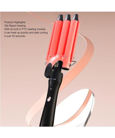 5 in 1 Curling Wand Set Multifunctional Styling Tool with LCD Display for Professional and Home Use Ceramic Coating Rose Gold - Buy Online on GoSupps.com
