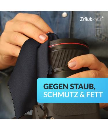 Zrilubkrelz 8 Optician Quality Microfiber Glasses Cleaning Cloths - 20x20cm - Ultra Soft & Absorbent - International Shipping Available - Buy Online on GoSupps.com