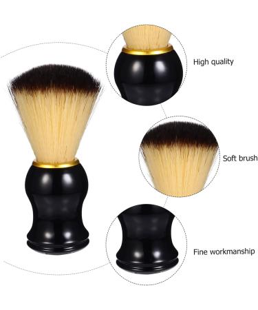 Frcolor Men's Shaving Brush & Cosmetics Kit | Black & Wooden Handle | Essential Facial Tools for Grooming - Buy Online on GoSupps.com