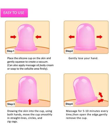 Cupping Therapy Sets 7Pcs | Silicone Anti Cellulite Massage Cups | Vacuum Suction Facial & Body Massager for Adults - Buy Online on GoSupps.com
