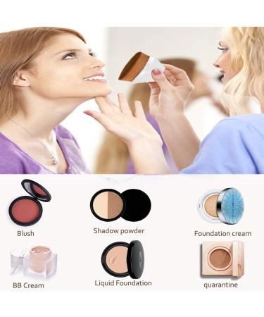 Buy Flat Kabuki Make-Up Brush Set Soft Silky Fiber Foundation & Blush Brush with Flower Storage Case Ideal for Liquid Cream & Concealer (White) - International Shipping Available - Buy Online on GoSupps.com