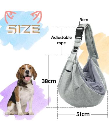 Buy Natuya Dog Carrier Bag - Hands-Free Pet Carrier for Dogs & Cats (5-15 lbs) - Gray - International Shipping Available - Buy Online on GoSupps.com