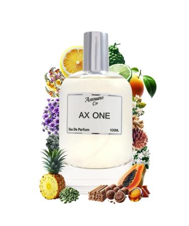 Am-rune. Co. AX One | Luxury Unisex Eau De Parfum | Citrus Green Woody | Perfume Spray for Men & Women | Strong & Long Lasting Fragrance | Luxury Gift for Man & Woman | 100 ml