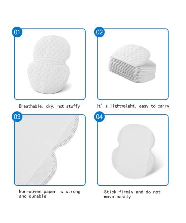 LFDecor Disposable Underarm Sweat Pads - 100 Pack Dress Shields for Hyperhidrosis Control & Comfort - Buy Online on GoSupps.com