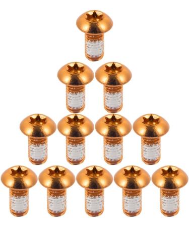 CNC 12 Pcs Orange Bicycle Disc Brake Bolts | M5x10mm MTB Rotor Bolts for 6-Bolt System | Mountain Bike Brake Bolts - Buy Online on GoSupps.com