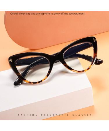XINGNIAN Oversized Cat Eye Reading Glasses for Women - Fashionable Tortoise Blue Light Blocking Readers 1.5x - Buy Online on GoSupps.com