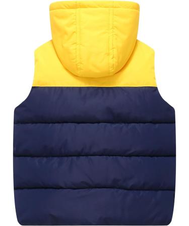 Happy Cherry Kids' Winter Puffer Vest Jacket - Lightweight & Water Resistant Hooded Gilet for Boys and Girls | Windproof Down Vest - 4-5 Years (02-Blue) - Buy Online on GoSupps.com