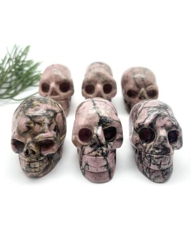 Natural Crystal Rough Natural Quartz Crystal Natural Pink Rhodonite Quartz Ghost Head Carved Crystal Handmade Crystal Home Ornaments Decoration Stones Home Office Decor - Buy Online on GoSupps.com