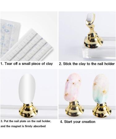 False Nail Tips Holder Practice Training Display Stand DIY Nail Art Stand for False Nail Tip Acrylic Nail Display Stands for False Nail Tip Manicure Tool (Silvery) - Buy Online on GoSupps.com