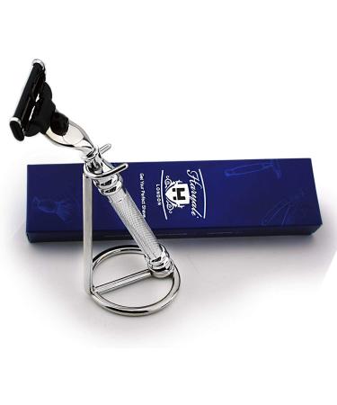 Stainless steel Gillette MACH3 compatible stand for razors and razors - Premium Selection for Shaving gentleman - perfect for wet shaving - ideal as a gift - Buy Online on GoSupps.com