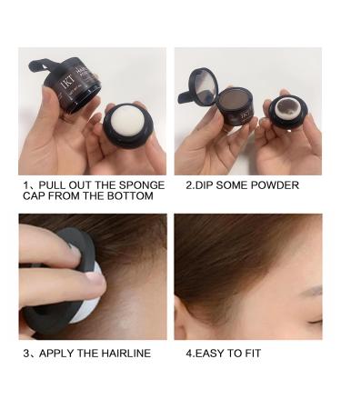 Hairline Powder for Root Touch Up | Black Hair Powder Stick for Thinning Hair Bald Spots & Beard Line - International Shipping Available - Buy Online on GoSupps.com
