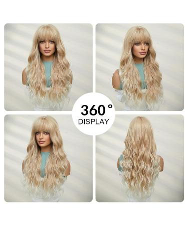 Ombre Blonde Wigs for Women - Natural Synthetic Hair Heat-Resistant Daily & Party Wear | Shop Now - Buy Online on GoSupps.com
