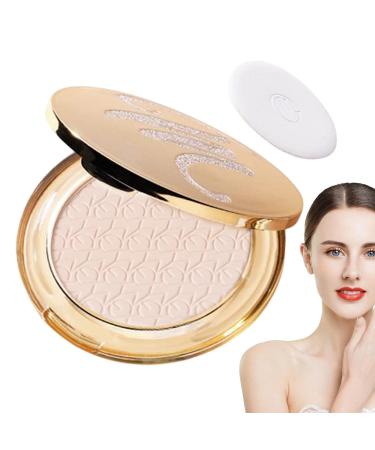 Pressed Powder - Breathable Press Powder Makeup Oil Free Face Powder Waterproof Long Lasting Face Powder Lightweight Loose Powder Leaves Skin Smooth and Clean Frifer Matte Bright Complexion