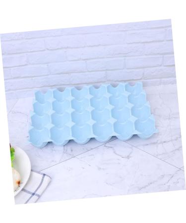 OSALADI Box Egg Tray Carrier Deviled Egg Holder Flat Top Egg Tray Egg Cartons Egg Container Egg Rack Wheat Blue 29*19CM - Buy Online on GoSupps.com