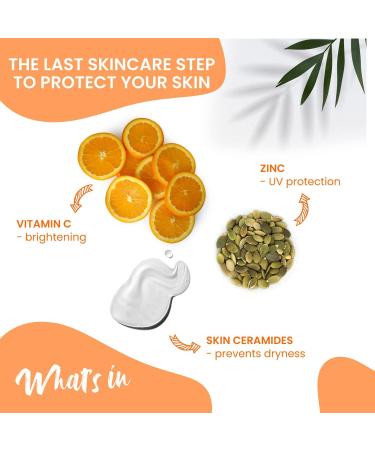 Advanced Organics Vitamin C Lightening Sunscreen SPF 50 PA - Quick Absorbing Sun Protection for All Skin Types - 100g (3.53 oz - Buy Online on GoSupps.com