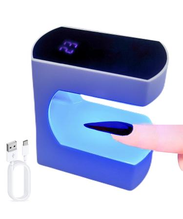 Lishumei Mini LED Nail Lamp, 24W UV Light for Nails with Timer UV Lamp for Gel Nails Quicky-Dry Nail Light Portable USB Nail Dryer for Travel Manicure Art DIY Nail Art