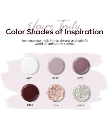 Modelones 6 Colors Poly Nail Gel Set | Burgundy Red Brown Champagne Gold Extension Gel | Nail Enhancement Builder Kit for DIY Manicure | Elegant Lady Collection | Home Salon Beauty Gift - Buy Online on GoSupps.com