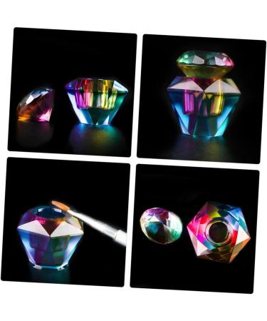 Housoutil Glass Monomer Dish Glass with Lid Manicure Bowl Dappen Dish Cups Monomer Holder Dappen Dish Bowl Acrylic Liquid Holder Dappen Dish with Lid Dappen Bowl Storage Box Nail - Buy Online on GoSupps.com